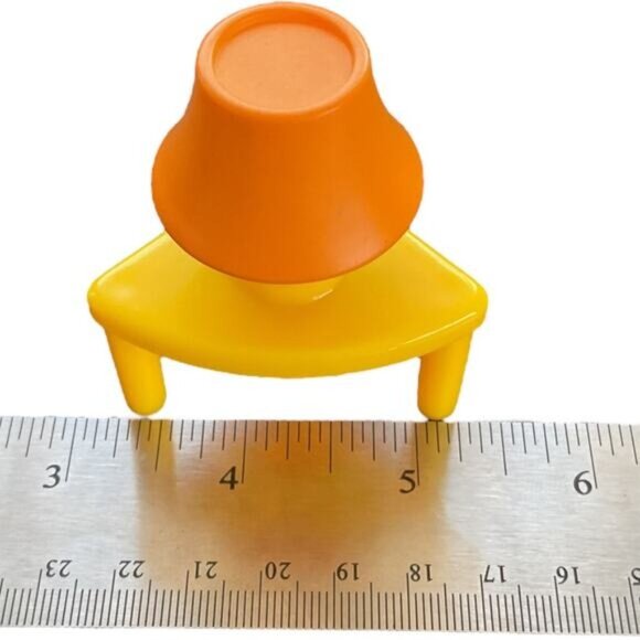 Fisher Price My First Dollhouse Yellow & Orange Corner Table Lamp - Picture 2 of 3